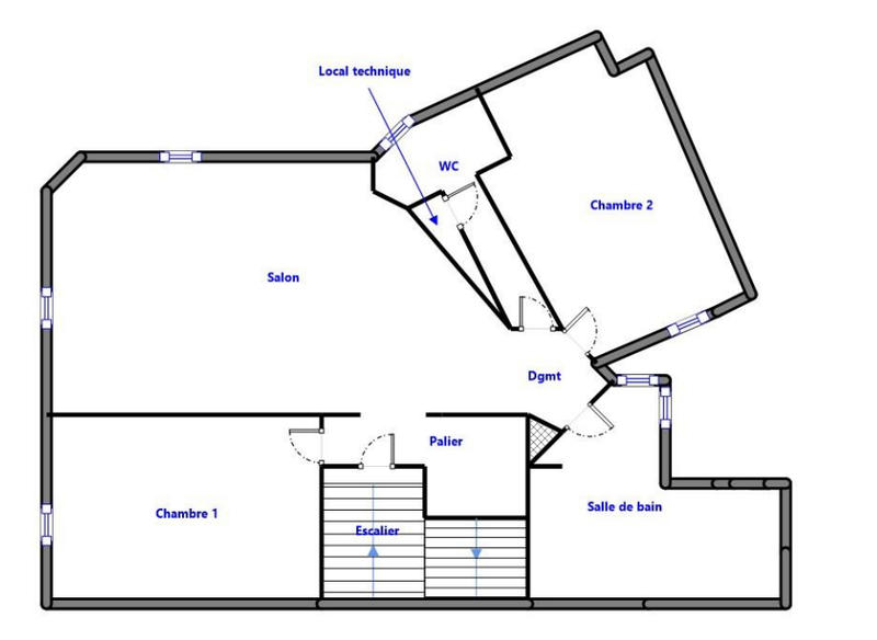 Appartement - 62 m² - 3 pièces