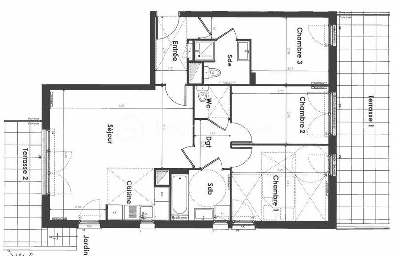 Appartement - 81 m² - 4 pièces