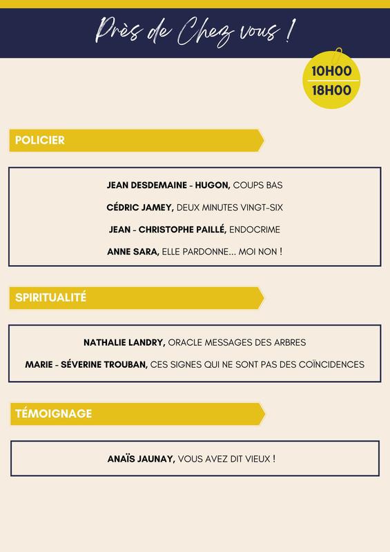 Salon du livre « des Auteurs Près de Chez Vous »