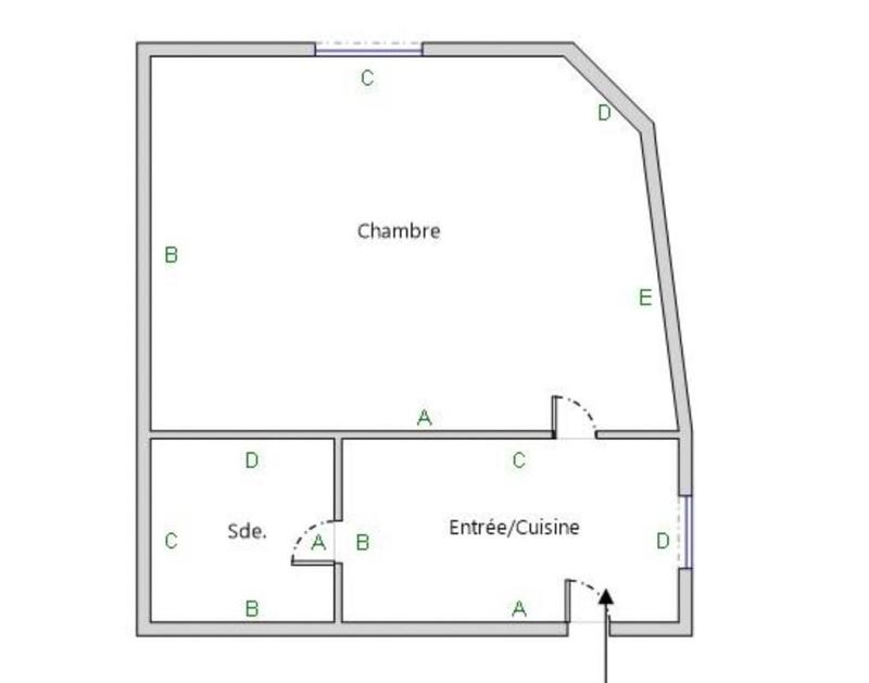 Appartement - 25 m² - 1 pièce