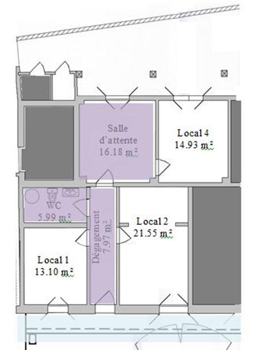 Local commercial - 85 m² - 4 pièces