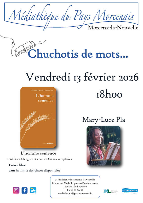 Chuchotis de mots - l'homme semence