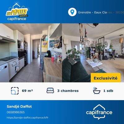 Appartement - 69 m² - 4 pièces