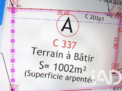 Terrain - 1 002 m²