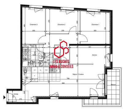 Appartement - 89 m² - 5 pièces