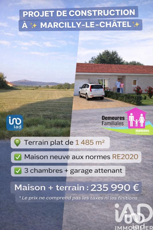 Terrain - 1 485 m²