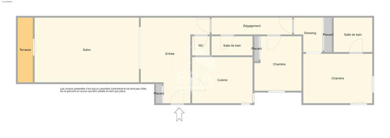 Appartement - 88 m² - 3 pièces