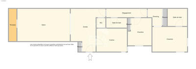 Appartement - 88 m² - 3 pièces