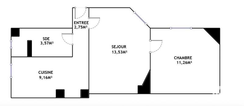 Appartement - 41 m² - 2 pièces