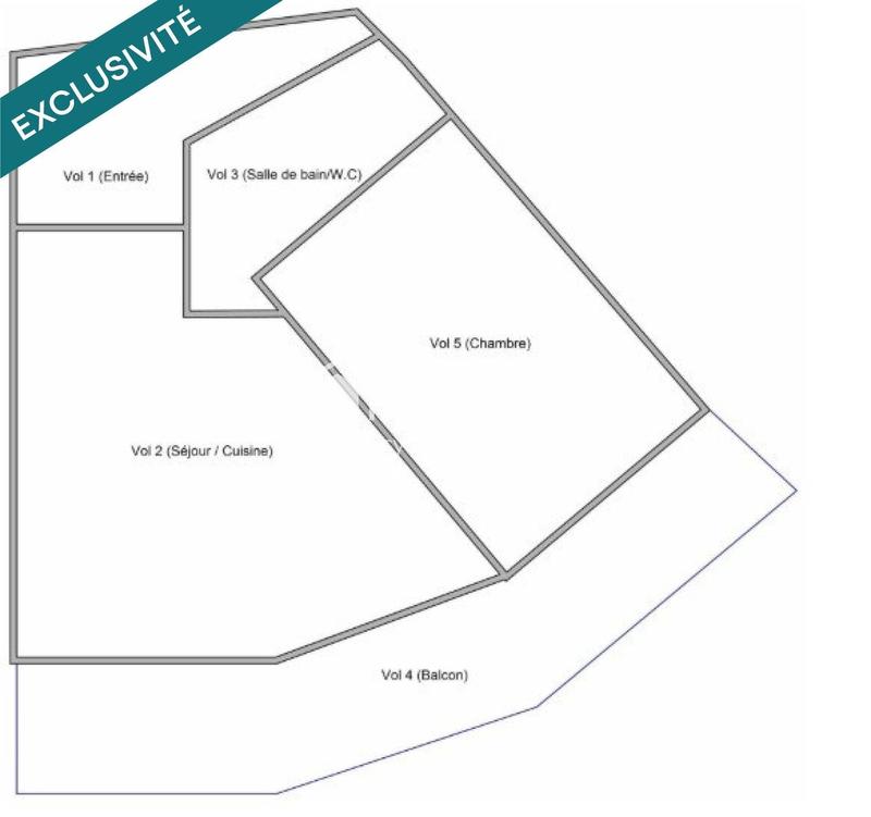 Appartement - 33 m² - 2 pièces