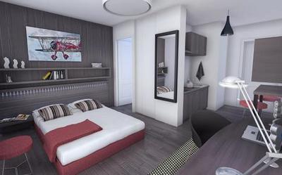 Studio - 21 m² - 1 pièce