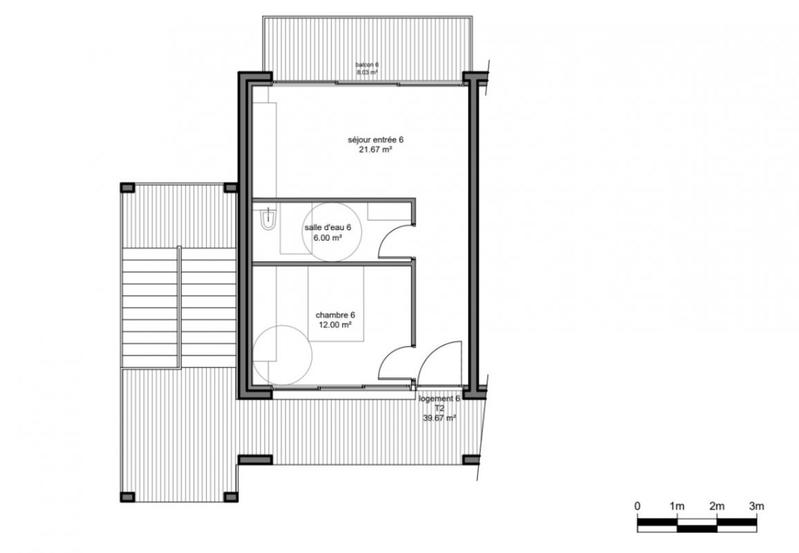 Appartement - 39 m² - 2 pièces