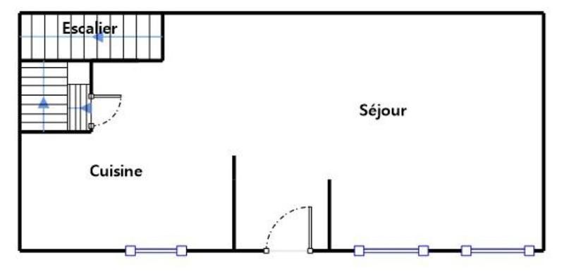 Maison de ville - 54 m² - 3 pièces