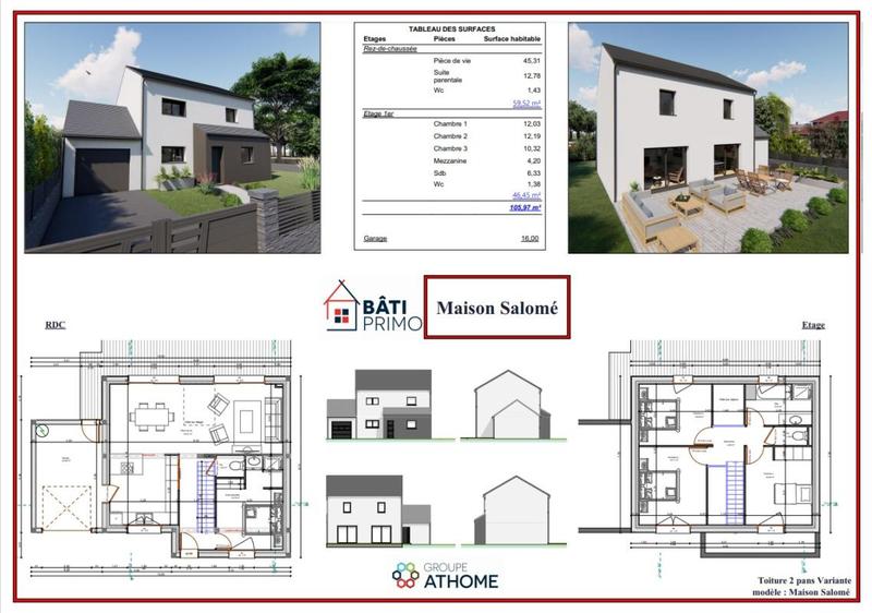 Maison - 107 m² - 5 pièces