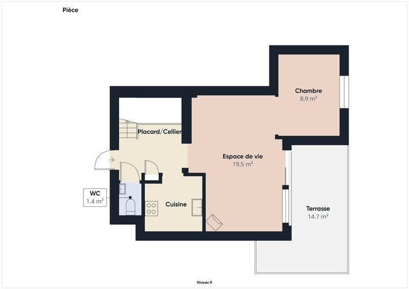 Appartement - 92 m² - 4 pièces