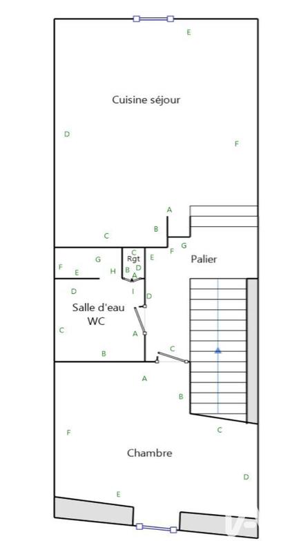 Appartement - 42 m² - 2 pièces