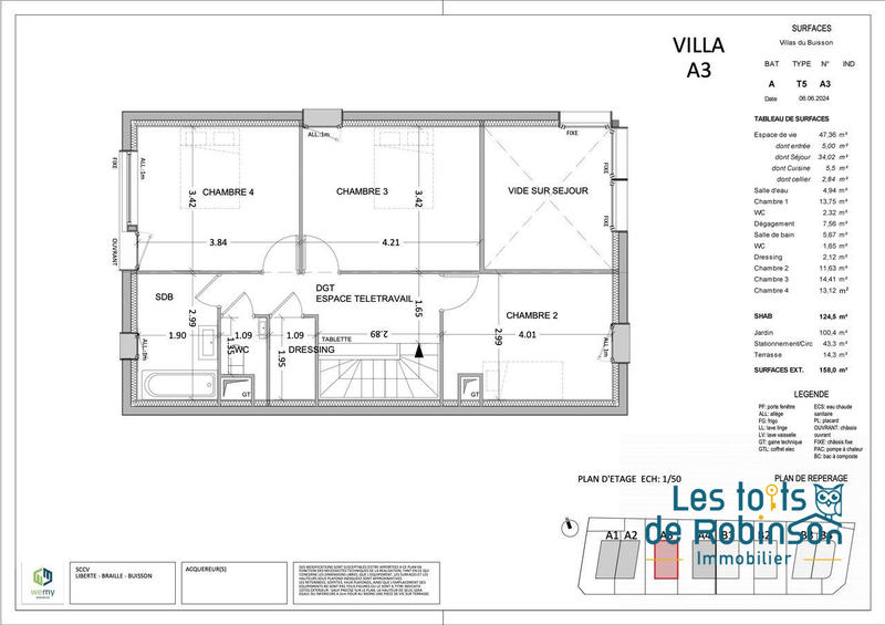 Maison - 125 m² - 5 pièces