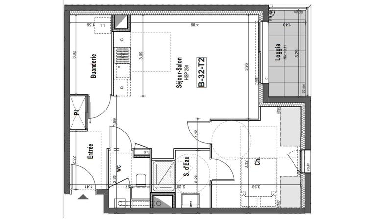 Appartement - 53 m² - 2 pièces