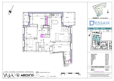 Appartement - 117 m² - 5 pièces