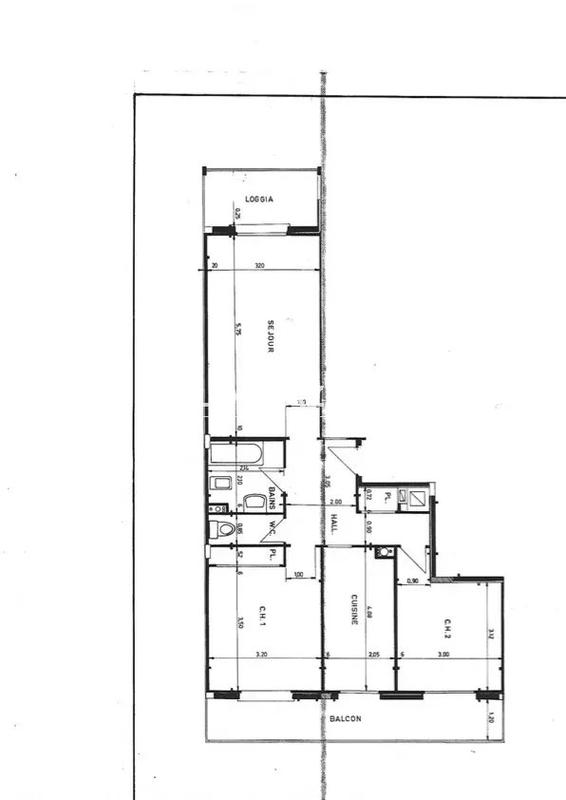 Appartement - 64 m² - 3 pièces