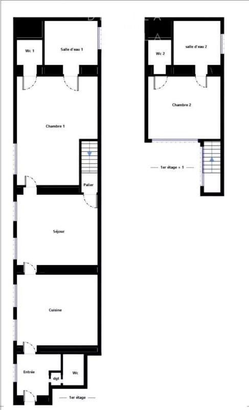 Duplex - 83 m² - 3 pièces
