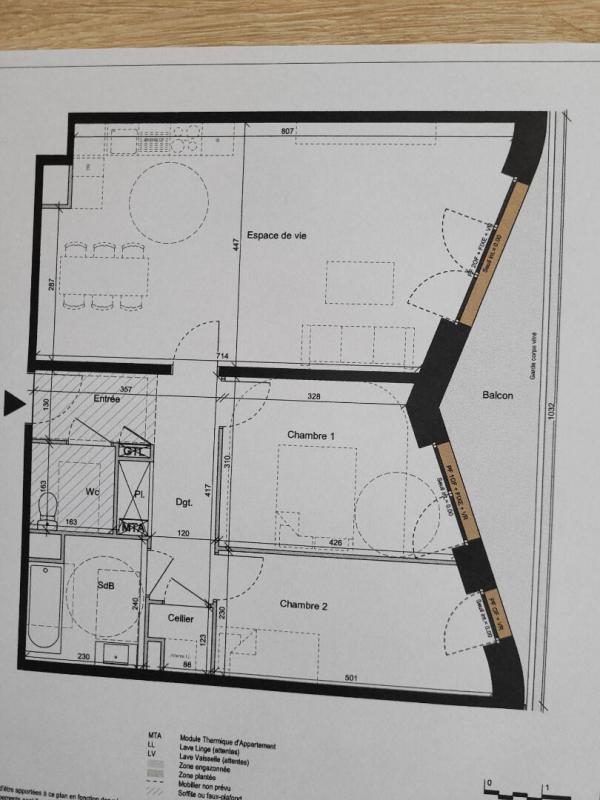 Appartement - 75 m² - 3 pièces