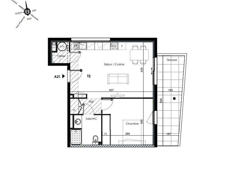 Appartement - 66 m² - 3 pièces