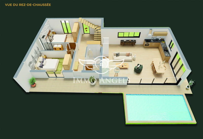 Maison contemporaine - 140 m² - 4 pièces