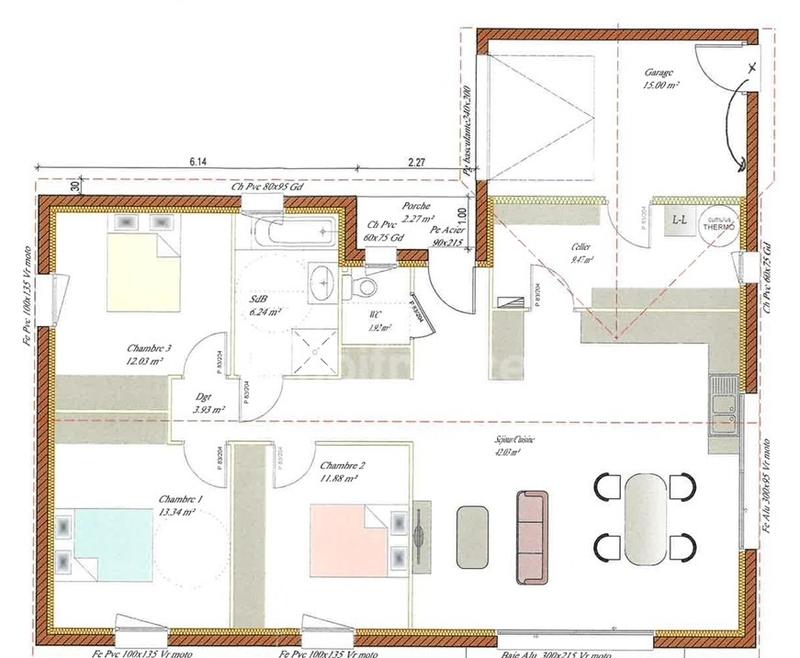 Maison - 100 m² - 4 pièces