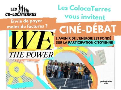 Ciné-débat &quot;L'avenir de l'énergie est fondé sur la participation citoyenne&quot;