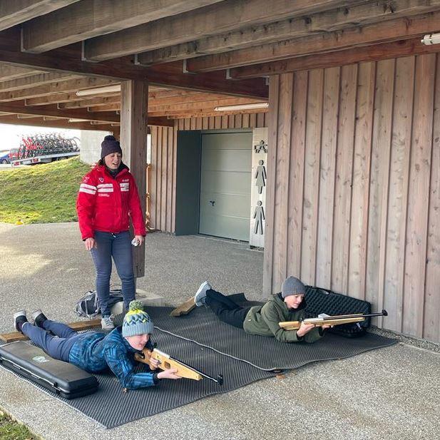 Initiation Biathlon Laser Famille