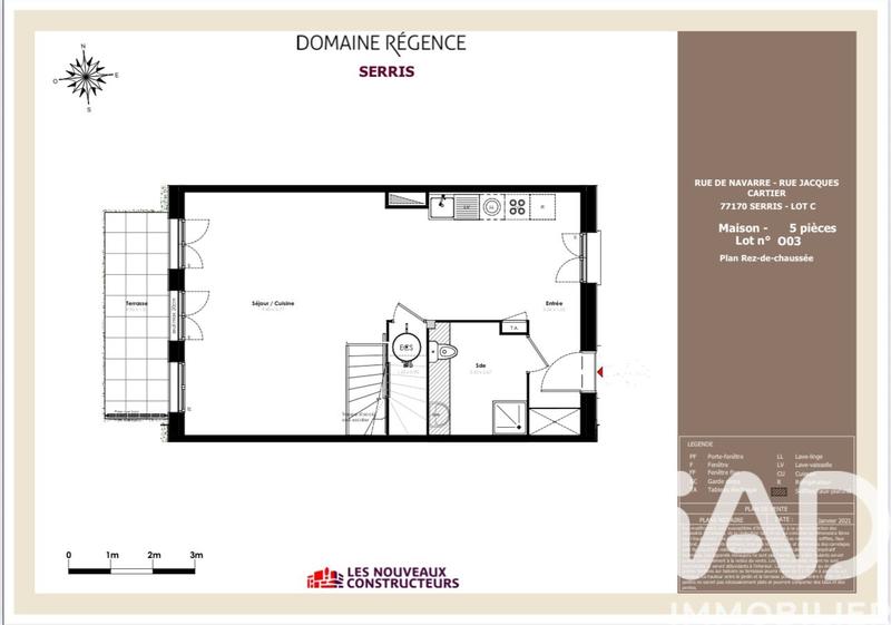 Maison de ville - 99 m² - 5 pièces