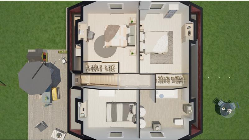 Maison - 115 m² - 5 pièces