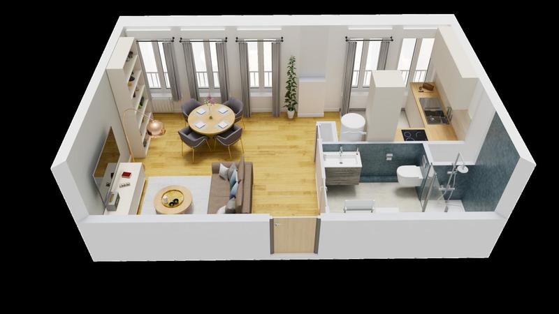 Appartement - 25 m² - 1 pièce