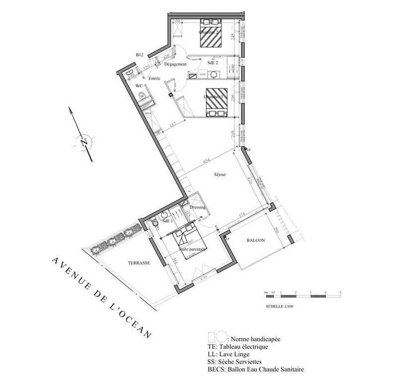 Appartement - 91 m² - 4 pièces