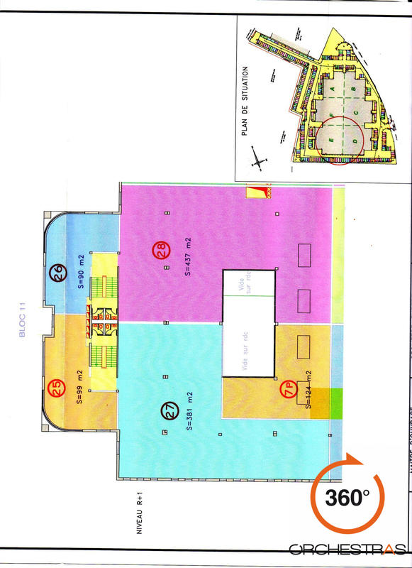 Bureau - 90 m² - 3 pièces