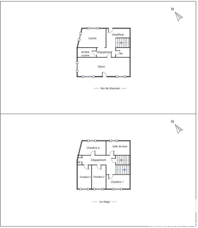 Maison de ville - 117 m² - 6 pièces