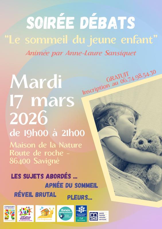 Soirée débats : "Le sommeil du jeune enfant"