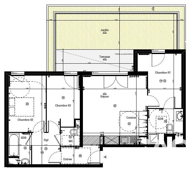 Appartement - 78 m² - 4 pièces