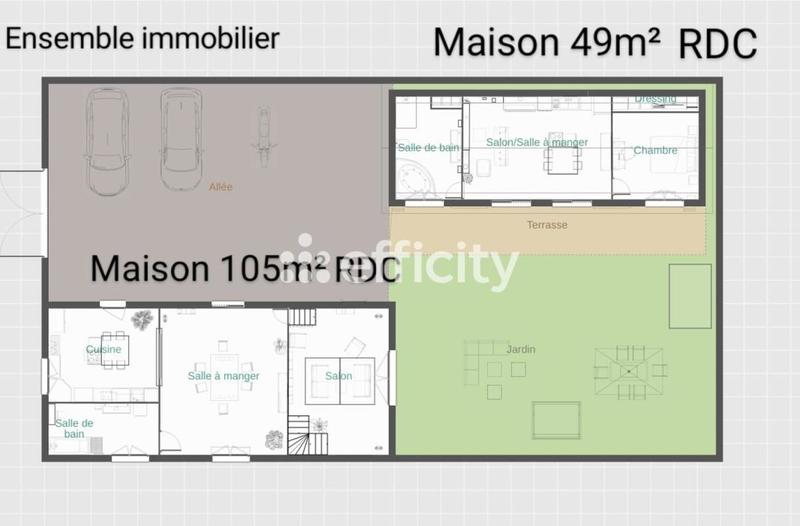 Maison ancienne - 105 m² - 6 pièces
