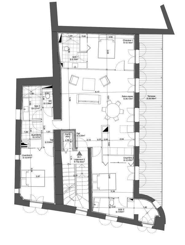 Appartement - 103 m² - 4 pièces