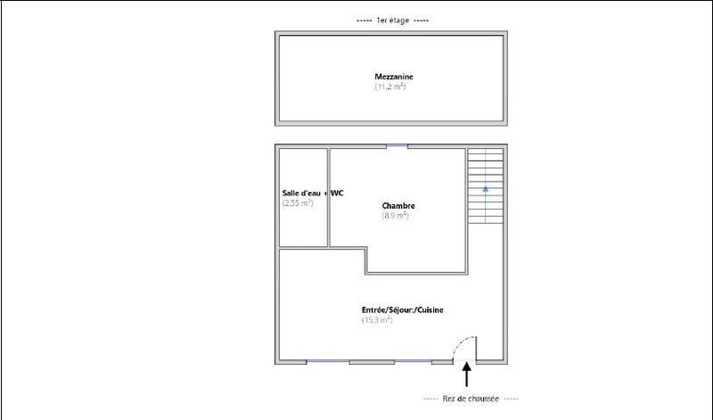 Appartement - 27 m² - 2 pièces