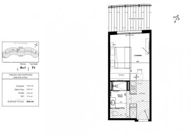 Appartement - 29 m² - 1 pièce