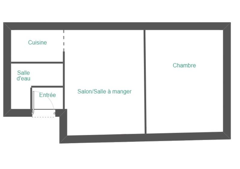 Appartement - 30 m² - 2 pièces