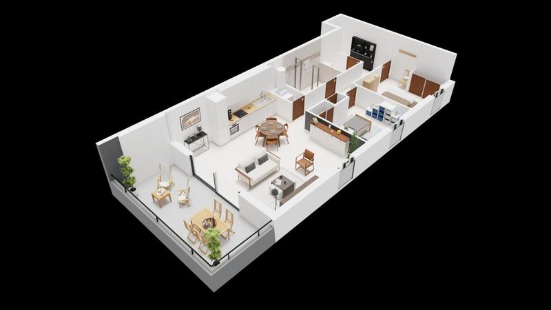 Appartement - 72 m² - 3 pièces