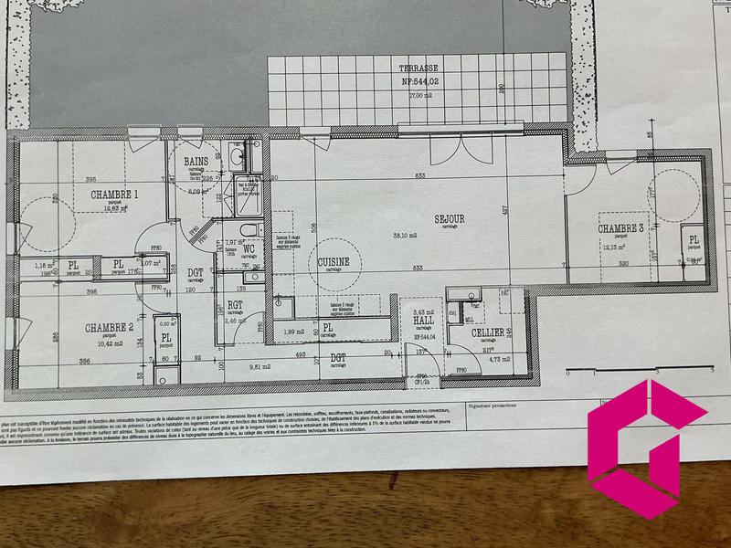 Appartement - 105 m² - 5 pièces