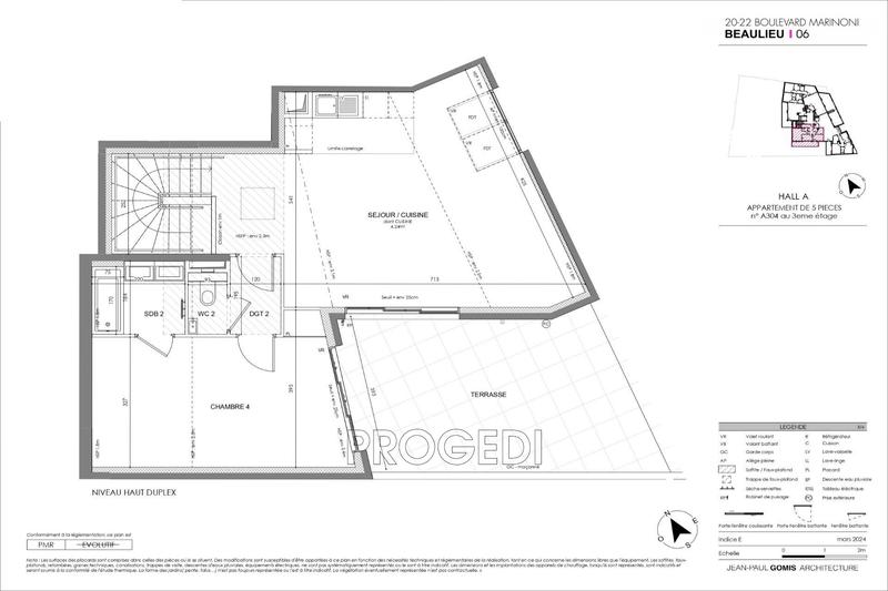Duplex - 127 m² - 5 pièces
