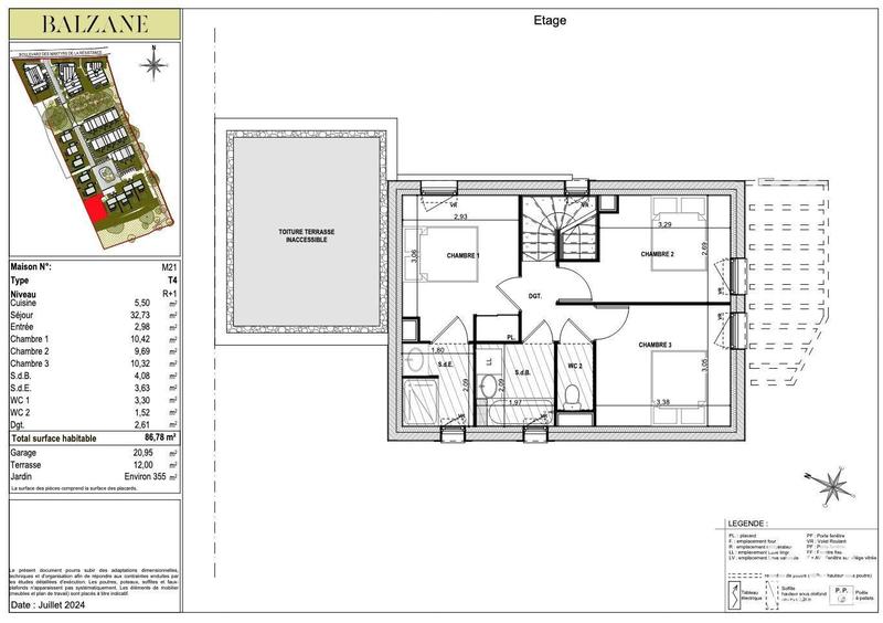 Maison - 87 m² - 4 pièces