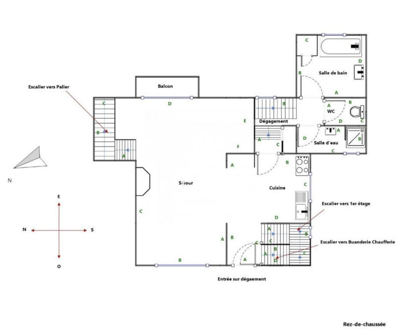 Maison ancienne - 104 m² - 5 pièces