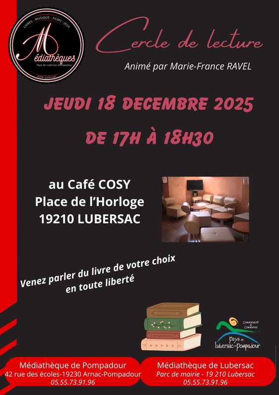 Cercle de lecture au Café Cosy